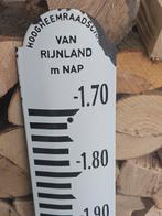 Emaille waterstandmeter., Ophalen of Verzenden, Gebruikt, Reclamebord