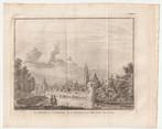Singel Utrecht stadsgezicht gravure de Beyer Spilman 1744, Antiek en Kunst, Verzenden