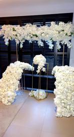 Backdrop witte bloemen, Ophalen, Nieuw, Geboorte of Huwelijk