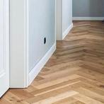 EIKEN VISGRAATPARKET VLOER VISGRAAT LEGKLAAR!, Ophalen of Verzenden, Nieuw, 75 m² of meer, Parket