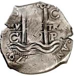 Potosi, Carlos II, 8 Reales 1679 ‘piraten’ munt cob coin, Ophalen of Verzenden, Vóór koninkrijk, Overige waardes, Zilver
