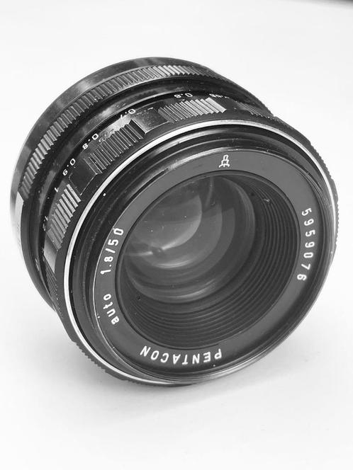 Pentacon auto 50mm f1.8 (59599076) M42 (goed lezen), Verzamelen, Fotografica en Filmapparatuur, Ophalen of Verzenden
