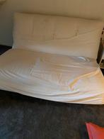 Slaapbank, Huis en Inrichting, Ophalen, Gebruikt, Beige, Tweepersoons