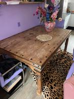 Grote, sobere eettafel, Gebruikt, 100 tot 150 cm, Ophalen of Verzenden, Vijf personen of meer