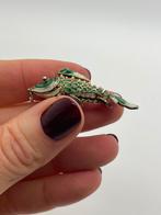 A236 Prachtige zilveren hanger vis emaille, Sieraden, Tassen en Uiterlijk, Antieke sieraden, Ophalen of Verzenden, Zilver, Hanger