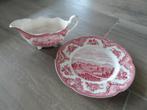 Engels servies - rood - €6,00., Antiek en Kunst, Antiek | Servies los, Ophalen of Verzenden
