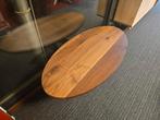 Noten ovale Salontafel 140x70cm | Showroom opruiming, Huis en Inrichting, Tafels | Salontafels, Ophalen, 100 tot 150 cm, Nieuw