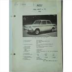 NSU 1000L 1000TT 110 Vraagbaak losbladig 1966 #3 Nederlands, Boeken, Gelezen, Overige merken, Ophalen of Verzenden