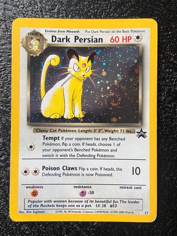 Dark Persian WP17 17 Black Star Promo holo Pokemon beschikbaar voor biedingen
