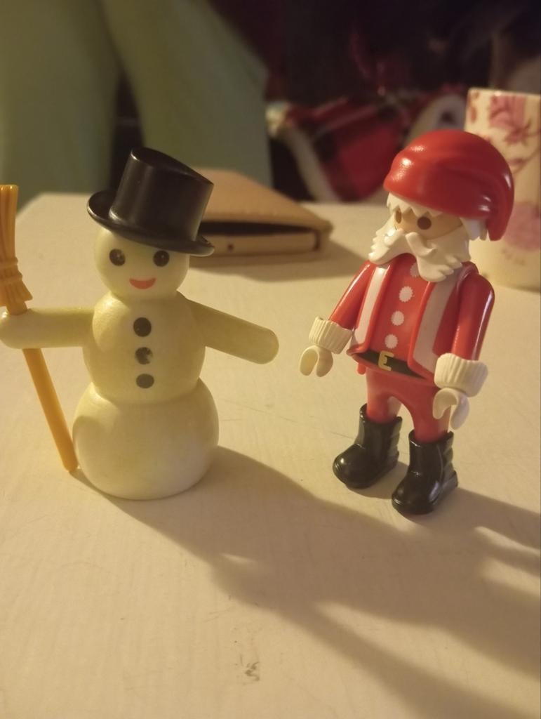 Playmobil Kerstman en Sneeuwpop, Ophalen of Verzenden, Gebruikt, Overige typen