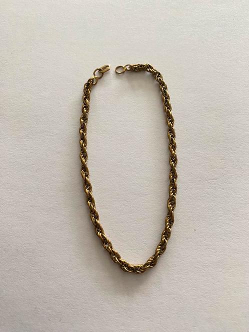 Double gouden armband  zonder sluiting, Sieraden, Tassen en Uiterlijk, Armbanden, Gebruikt, Goud, Ophalen of Verzenden