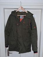 Superdry SDX Parka Jas - Groen zgan, Kleding | Heren, Jassen | Winter, Maat 52/54 (L), Ophalen of Verzenden, Gedragen, Groen