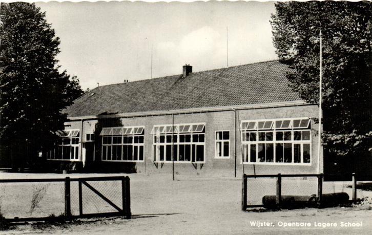 Wijster, Openbare Lagere School - ongelopen, Verzamelen, Ansichtkaarten | Nederland, Ongelopen, Noord-Brabant, Voor 1920, Ophalen of Verzenden
