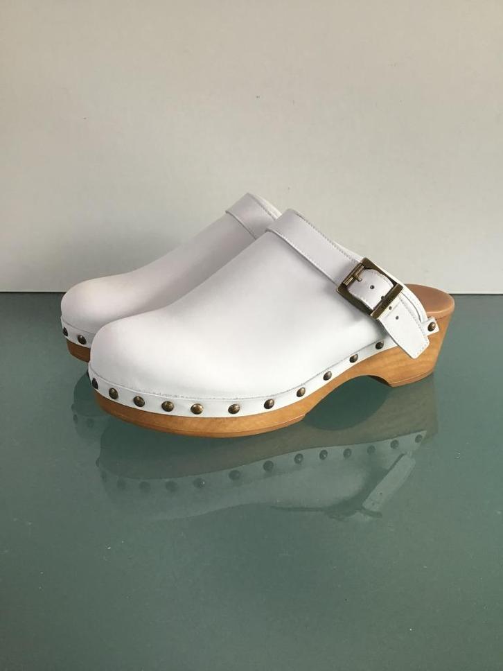 GRATIS VERZENDEN | GABOR Nieuwe witte klompen 38, Kleding | Dames, Schoenen, Nieuw, Overige typen, Wit, Verzenden