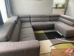 Grote grijze hoekbank met veel zitplaatsen, Huis en Inrichting, Banken | Bankstellen, Gebruikt, 100 tot 125 cm, Hoekbank, 300 cm of meer
