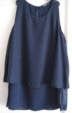 Donker blauwe laagjes zomer top S/36., Kleding | Dames, Tops, Blauw, Ophalen of Verzenden, Zo goed als nieuw, Janina