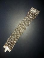 Zilverkleurige schakelarmband, Ophalen of Verzenden, Gebruikt, Zilver, Zilver