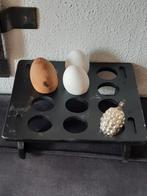 Eierrekje ,plateau  ,stoer brocante landelijk sober, Antiek en Kunst, Ophalen of Verzenden