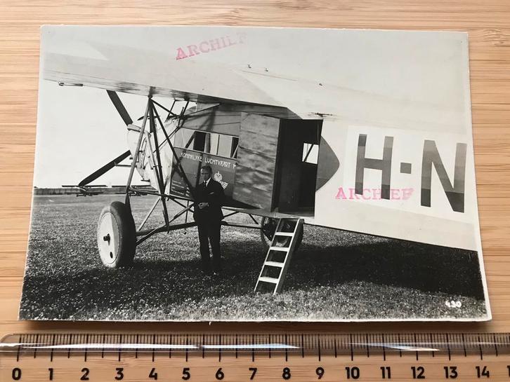 Vroege foto Jaren 20 Fokker F.VIIa Vliegtuig KLM Luchtvaart, Verzamelen, Luchtvaart en Vliegtuigspotten, Zo goed als nieuw, Kaart, Foto of Prent