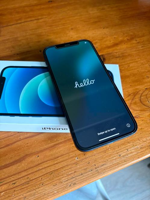 iPhone 12 blauw 128GB nieuwstaat, Telecommunicatie, Mobiele telefoons | Apple iPhone, Zo goed als nieuw, 128 GB, Zonder abonnement