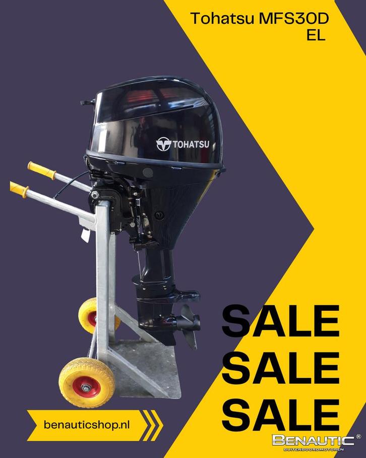 Direct leverbaar! Nieuwe Tohatsu MFS30D EL 30pk langstaart a, Watersport en Boten, Buiten- en Binnenboordmotoren, Nieuw