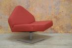 ZGAN Unieke rode stoffen Leolux Wibber design draaifauteuil, Minder dan 50 cm, Leolux, Leolux, Design