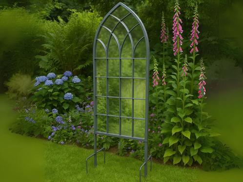 Gotische Spiegel XL Tuinsteker - 180 cm - Metaal, Tuin en Terras, Tuinstekers, Ophalen of Verzenden