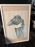 Ets?  met lijst - Hoog 63 cm, Breed 43 cm, Ophalen