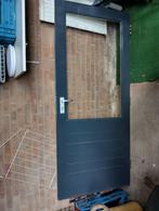 hardhouten buitendeur, Doe-het-zelf en Verbouw, Deuren en Horren, Ophalen, Gebruikt, 80 tot 100 cm, Buitendeur