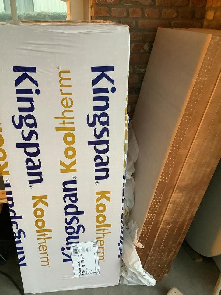 Kingspan Kooltherm Vloerisolatie Restant, Doe-het-zelf en Verbouw, Isolatie en Afdichting, Zo goed als nieuw, Vloerisolatie, Hardschuim (Pir)