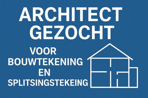 Gezocht architect voor bouwtekening en splitsingstekening, Diensten en Vakmensen, Bouwkundig adviseurs en Architecten, Architectuur of Ontwerp