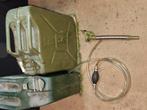 2 stalen jerrycans 20 l. Inclusief 2 x 20 l. Dieselolie, Auto diversen, Overige Auto diversen, Ophalen