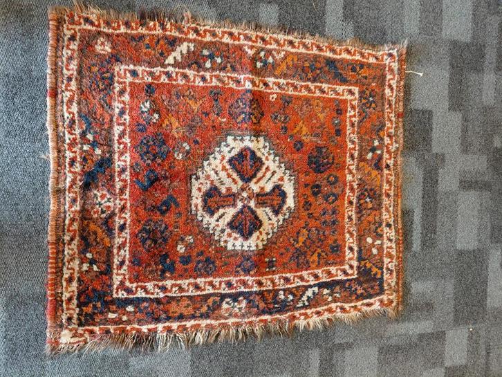 Oosters tapijt, Shiraz loper, afmeting lxb = 86x70 cm., Antiek en Kunst, Antiek | Kleden en Textiel, Verzenden
