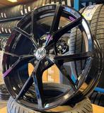 VOLKSWAGEN GOLF 8 R LOOK VELGEN 18 / 19 INCH 5X112 ZWART, Nieuw, Velg(en), Ophalen of Verzenden