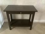 Sidetable, bruin geschilderd teak hout, Ophalen, Gebruikt, 50 tot 100 cm, Teakhout