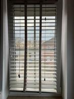 Witte houten jaloezieën 6 stuks, Gebruikt, Wit, 100 tot 150 cm, 50 tot 100 cm