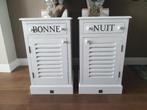2 originele Riviera Maison nachtkastjes bonne nuit NIEUW, Huis en Inrichting, Ophalen, Minder dan 45 cm, Nieuw, 70 cm of meer