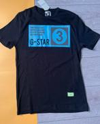 NIEUW G-STAR jersey tshirt cotton blauw logo, G-Star Raw, Maat 48/50 (M), Zwart, Nieuw