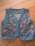 Denim gilet met borduursel, Drôle de Copine, Ophalen of Verzenden, Zo goed als nieuw