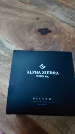Alpha sierra defcon horloge blauw, Overige merken, Staal, Gebruikt, Ophalen of Verzenden