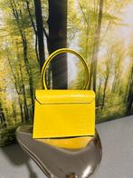 Giuliano Geel Leren Tasje - Italiaans Design, Sieraden, Tassen en Uiterlijk, Tassen | Damestassen, Ophalen of Verzenden, Zo goed als nieuw