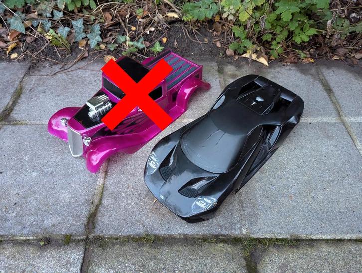 Traxxas 4-Tec 1/10 onroad kap ongebruikt, Ford GT40 (HPI), Hobby en Vrije tijd, Modelbouw | Radiografisch | Auto's, Gebruikt, Onderdeel