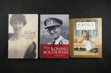 3x boeken over Koninklijk huis van België beschikbaar voor biedingen