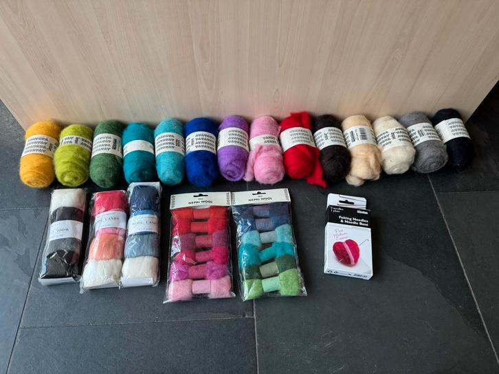 Needle felt pakket, Hobby en Vrije tijd, Knutselen, Zo goed als nieuw, Materiaal, Ophalen of Verzenden