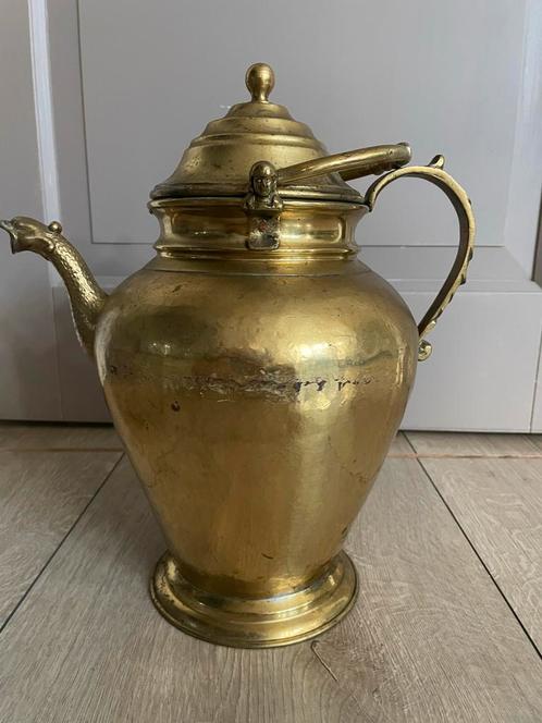 Antieke Koperen Ketel met Drakenkop, Antiek en Kunst, Antiek | Koper en Brons, Koper, Ophalen of Verzenden