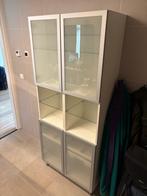 kast met met glazen deurtjes en plankjes, Huis en Inrichting, Ophalen, 5 laden of meer, 50 tot 100 cm, Zo goed als nieuw