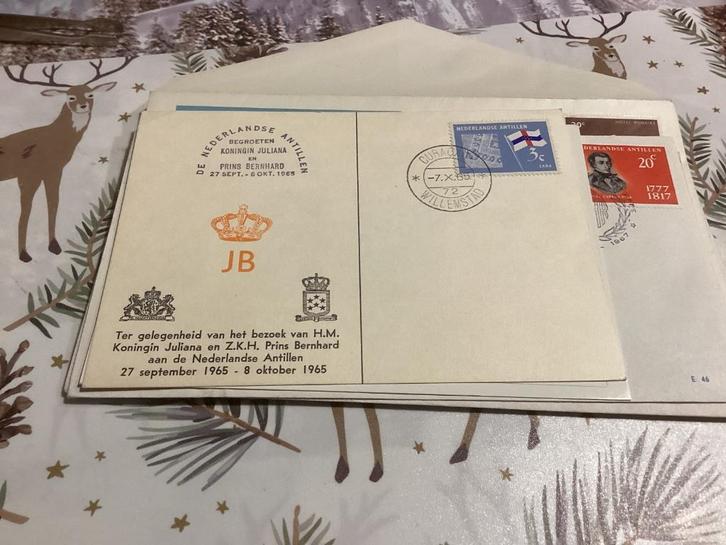 No6508 Nederlandse Antillen kaart 7/10/1965 Heb ook Albums, Postzegels en Munten, Postzegels | Eerstedagenveloppen, Onbeschreven
