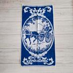 Wevolux, vintage handdoek 'Friesland', Ophalen of Verzenden, Gebruikt, Blauw, Handdoek