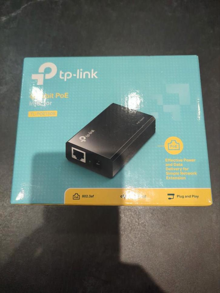 TP-Link Gigabit PoE Injector TL-POE150S, Computers en Software, Netwerk switches, Nieuw, Ophalen of Verzenden