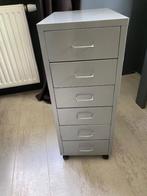 Stalen ladeblok. 6 laden, lichtgrijs, Huis en Inrichting, Kasten | Ladekasten, Ophalen, Minder dan 50 cm, 5 laden of meer, Zo goed als nieuw